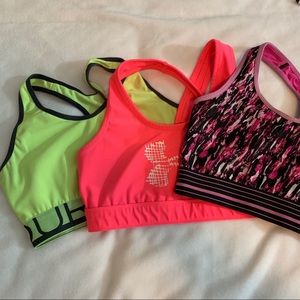 Under armour sports bra bundle small